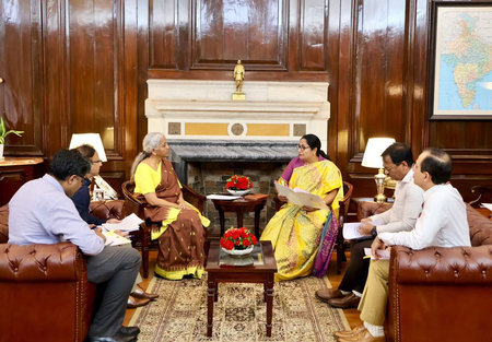 FM Sitharaman, Delhi CM discuss Rs 600 crore loan for city infra