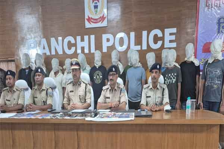 Illegal online gaming and betting racket busted in Ranchi; 14 arrested