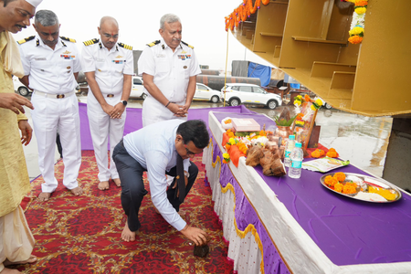 Keel laid for first AI-enabled offshore patrol vessel of Indian Coast Guard