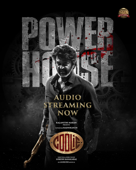 Lyric video of third single 'Powerhouse' from Rajinikanth's Coolie released