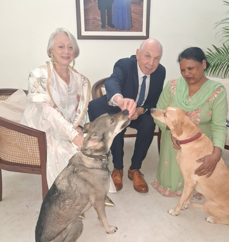 It’s more than just puppy love for British envoy Caroline Rowett