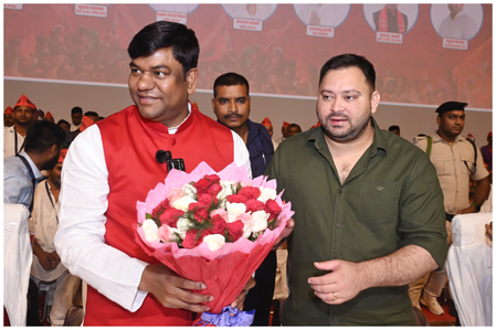 Mukesh Sahani, Tejashwi pay tribute to Phoolan Devi in Patna; hits out at NDA govt