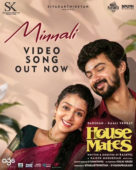 First single 'Minnali' from Darshan, Kaali Venkat-starrer ‘House Mates’ released First single 'Minnali' from Darshan, Kaali Venkat-starrer ‘House Mates’ released