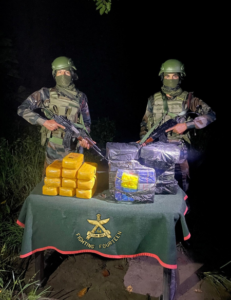 Assam Rifles seizes meth tablets, heroin valued at Rs 40.05cr in Mizoram