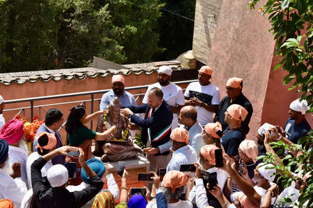 Statute of Maharishi Valmiki, author of Ramayana, inaugurated in Italy