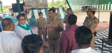 किसानों की महापंचायत : कई क्षेत्रों में डायवर्जन लागू, बड़ी संख्या में पुलिस बल मौजूद