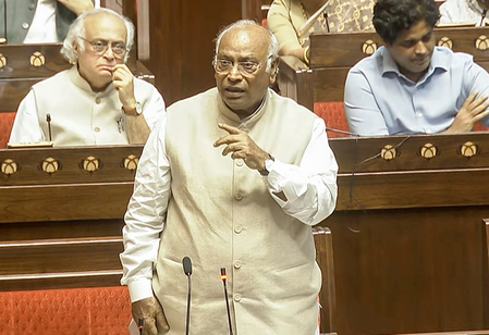 Shocked to see CISF trooping into the House: Cong chief Kharge writes to RS Deputy Chairman 