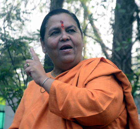 'Bhagwa aatankwad' was political conspiracy to appease Islamic terrorists: Uma Bharti 'Bhagwa aatankwad' was political conspiracy to appease Islamic terrorists: Uma Bharti