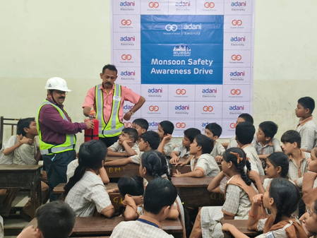 Adani Electricity organises monsoon safety awareness drive in schools, slums in Mumbai