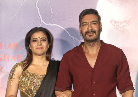 Kajol turns a cheerleader for husband Ajay Devgn