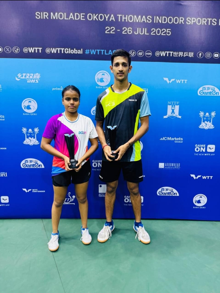 WTT Contender Lagos: Poymantee Baisya continues fine form, bags silver with partner Akash Pal in mixed doubles