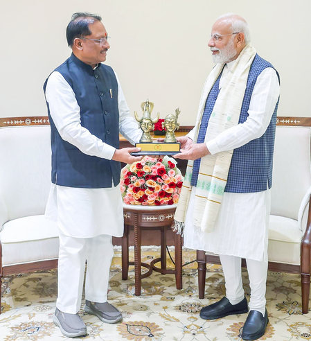 CM Sai calls on PM Modi, extends invitation for Chhattisgarh's silver jubilee celebrations