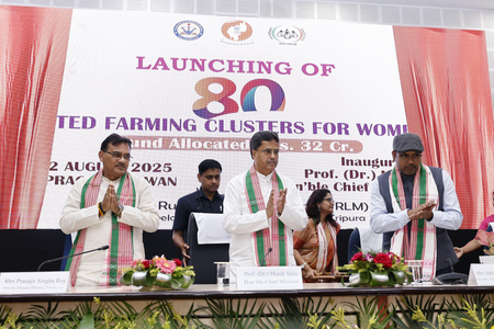 Over 2.84 lakh Tripura farmers get Rs 45.43 crore under 20th PM-KISAN instalment Over 2.84 lakh Tripura farmers get Rs 45.43 crore under 20th PM-KISAN instalment