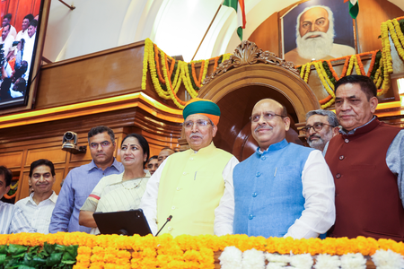 MoS Arjun Ram Meghwal inaugurates 500 KW solar plant, E-Vidhan at Delhi Assembly