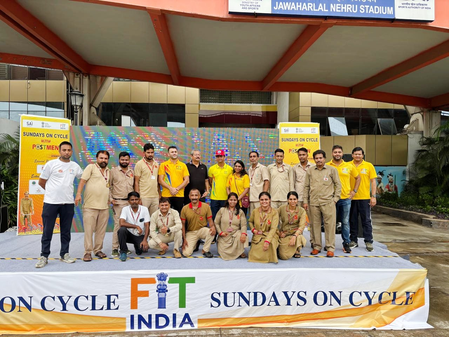 With aim of an obesity and pollution-free nation, 34th edition of Fit India Sundays on Cycle honours Postmen With aim of an obesity and pollution-free nation, 34th edition of Fit India Sundays on Cycle honours Postmen