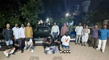 Six techies arrested for consuming drugs at a party near Hyderabad