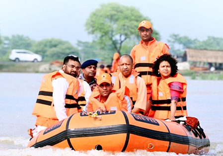 CM Yogi leads flood relief drive, mobilises ministers across Uttar Pradesh