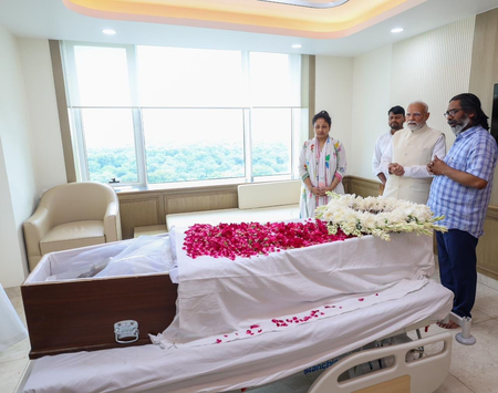 'My thoughts are with Hemant ji': PM Modi pays tribute to Shibu Soren at Ganga Ram hospital, expresses condolences to family