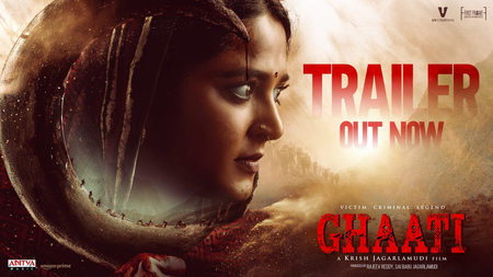 Anushka Shetty, Vikram Prabhu whip up a rebellion in Ghaati's explosive trailer; film to hit screens on Sept 5 Anushka Shetty, Vikram Prabhu whip up a rebellion in Ghaati's explosive trailer; film to hit screens on Sept 5
