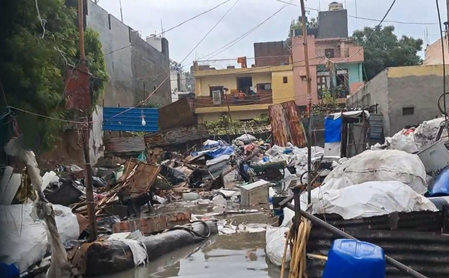 Eight killed in rain-triggered wall collapse in Delhi