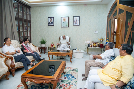 BJP ally TMP's chief holds meeting with ex-Manipur CM, discusses illegal migration among diverse issues