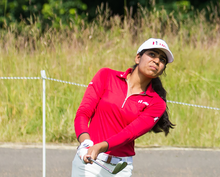 Diksha Dagar scripts a late recovery to finish in Top-10 at London golf Diksha Dagar scripts a late recovery to finish in Top-10 at London golf
