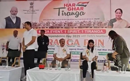 'Delhi turning Tirangamay', Minister Ashish Sood flags off ‘Tiranga Run’ ahead of I-Day
