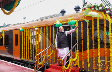 PM Modi flags off 3 Vande Bharat trains; calls them boost for tourism, commerce & connectivity (Ld)