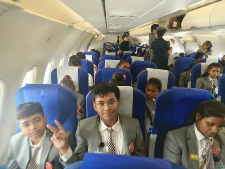 Gujarat Minister sees off 28 tribal students on first flight to ISRO under ‘Tapi ke Taare’ project