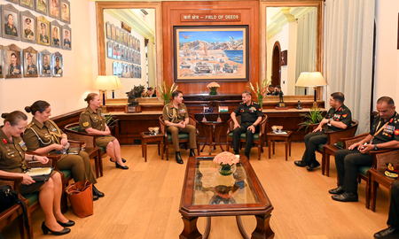 General Upendra Dwivedi briefs Australian Army chief on Operation Sindoor General Upendra Dwivedi briefs Australian Army chief on Operation Sindoor
