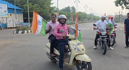Tiranga bike rally in Odisha's Sambalpur ahead of I-Day to ignite national pride among citizens