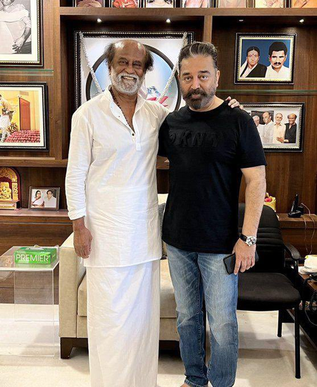 I celebrate our Super Star with affection and admiration, says Kamal Haasan on Rajini completing 50 years in the film industry I celebrate our Super Star with affection and admiration, says Kamal Haasan on Rajini completing 50 years in the film industry