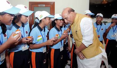 Aim to make India powerful: Defence Minister tells tribal students from Andaman & Nicobar  