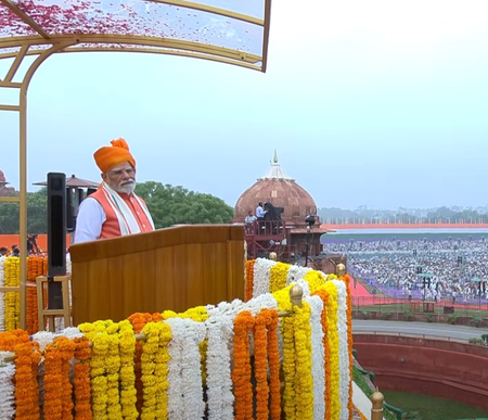 देश के प्रमुख स्थलों को मिलेगा सुरक्षा कवच, लाल किले की प्राचीर से पीएम मोदी ने किया मिशन 'सुदर्शन चक्र' का ऐलान
