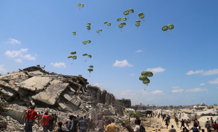 161 aid packages airdropped into Gaza as famine toll rises 161 aid packages airdropped into Gaza as famine toll rises