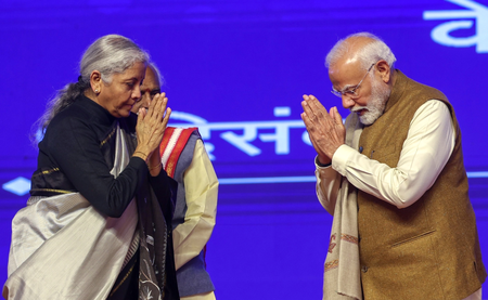'Plays vital role to realise Viksit Bharat', PM Modi on Nirmala Sitharaman's birthday