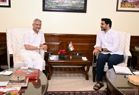 Lokesh meets Jaishankar, pitches Andhra Pradesh as hub for diaspora engagement