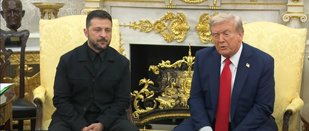 Zelensky opts for formal jacket instead of full suit and tie for meeting at White House with Trump