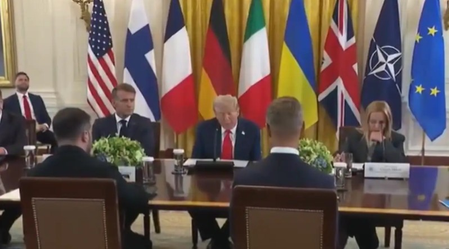 Trump pauses White House talks with European leaders to call Putin