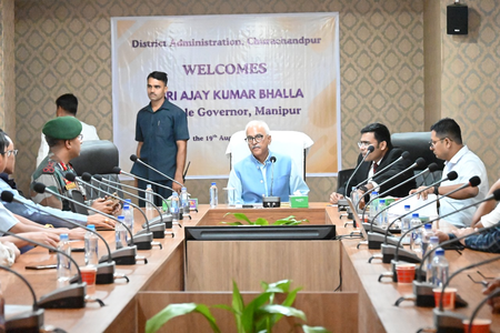 Manipur Guv holds meeting with tribal leader, reviews law and order