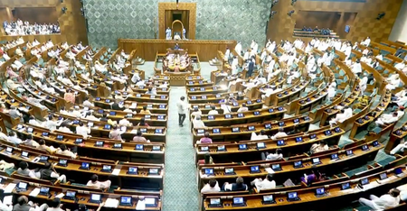 Opposition uproar stalls proceedings; Lok Sabha adjourned within minutes until noon