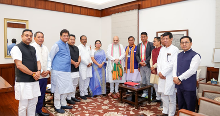 Tripura BJP leaders hold talks with HM Shah in Delhi to strengthen tribal base