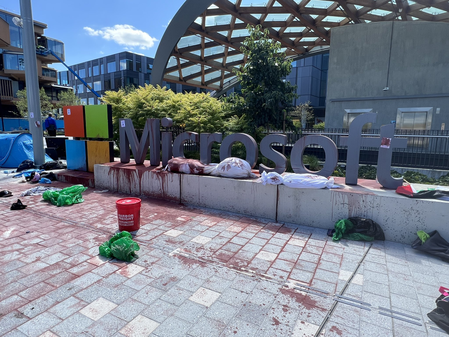 18 arrested during anti-Israel protest at Microsoft campus in US' Redmond