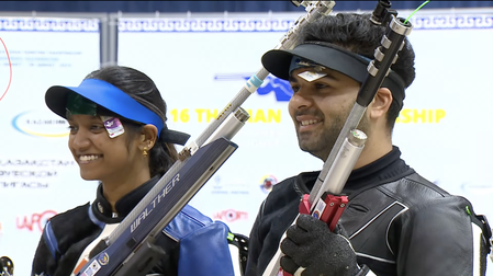 Asian Shooting C'ship: India win two mixed team gold medals in air rifle, extend lead at the top Asian Shooting C'ship: India win two mixed team gold medals in air rifle, extend lead at the top