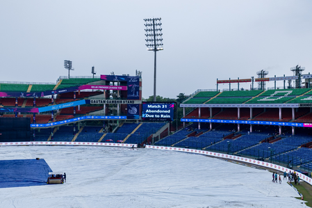 DPL 2025 double-header washed out due to rain at Arun Jaitley Stadium DPL 2025 double-header washed out due to rain at Arun Jaitley Stadium