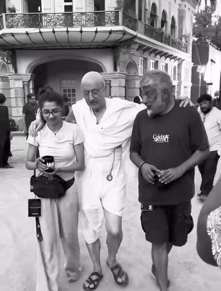 Anupam Kher shares glimpse of his role as Mahatma Gandhi from ‘The Bengal Files’ Anupam Kher shares glimpse of his role as Mahatma Gandhi from ‘The Bengal Files’