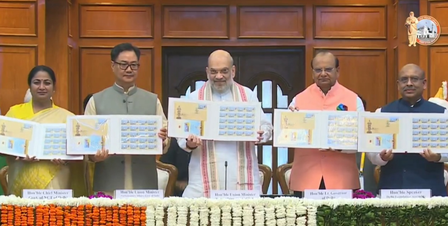 विट्ठलभाई पटेल के शताब्दी समारोह में केंद्रीय गृहमंत्री अमित शाह ने जारी किया विशेष डाक टिकट