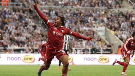 Teenager Ngumoha makes history with last-gasp winner in Liverpool's win over Newcastle