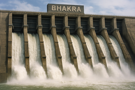 Incessant rainfall in Himachal Pradesh alarmingly increased water level in Pong, Bhakra dams