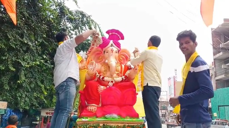 Uttarakhand: Grand procession marks Ganesh Chaturthi celebrations in Haldwani Uttarakhand: Grand procession marks Ganesh Chaturthi celebrations in Haldwani